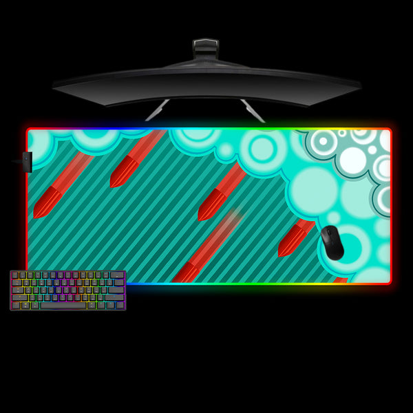 Counter-Strike Bullet Rain Design XXL Size RGB Lit Gaming Mouse Pad