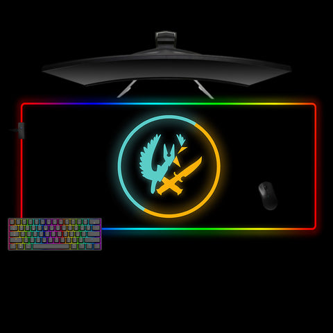 Counter Strike CT/T Design XL Size RGB Light Gaming Mouse Pad