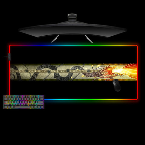 Dragon Lore Design XXL Size RGB Light Gaming Mouse Pad