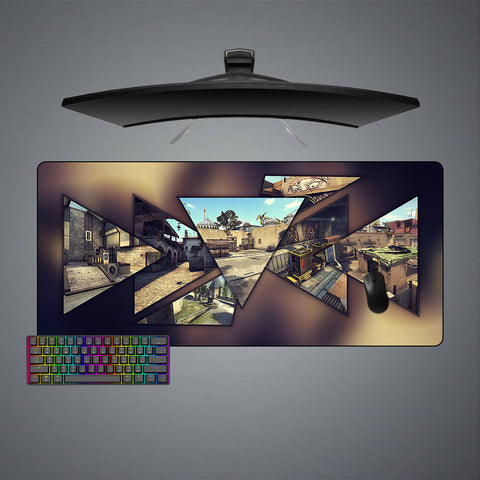 Counter-Strike Maps Design XL Size Gamer Mouse Pad