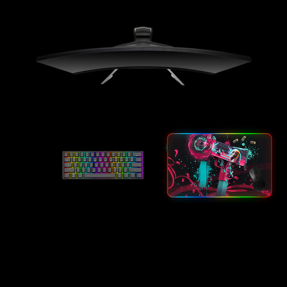 Counter-Strike Neon Rider Skin Design Medium Size RGB Lit Gamer Mousepad