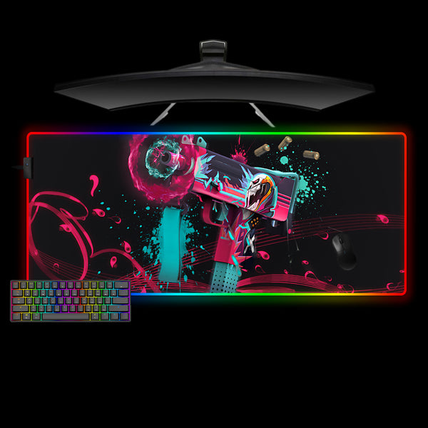 Counter-Strike Neon Rider Skin Design XXL Size RGB Lit Gamer Mousepad