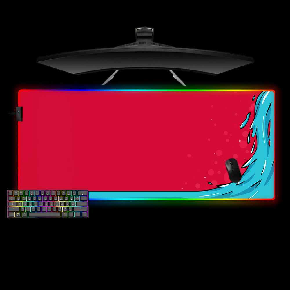 Counter-Strike Water Elemental Design XXL Size RGB Light Gaming Mouse Pad
