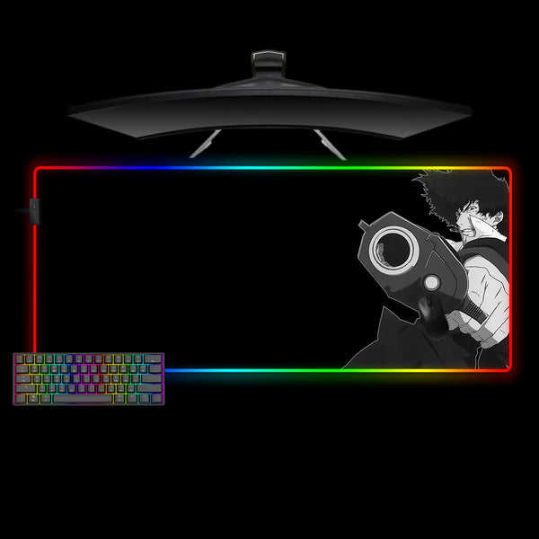 Spike Gun Design XL Size RGB Light Gaming Mouse Pad