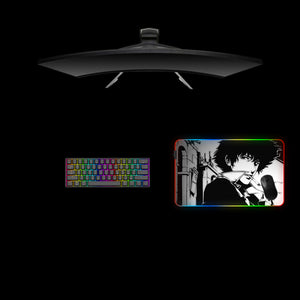 Spike Spiegel Design Medium Size RGB Light Gaming Mouse Pad
