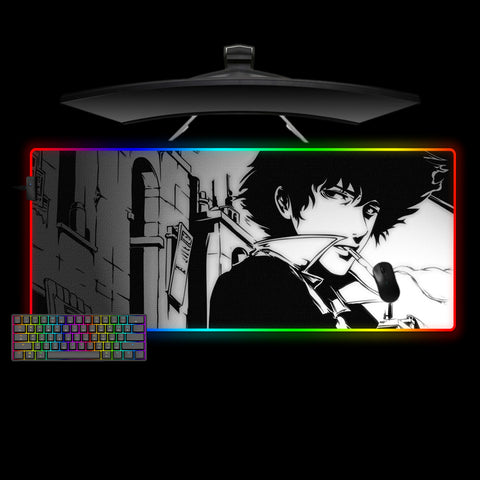 Spike Spiegel Design XL Size RGB Light Gaming Mouse Pad