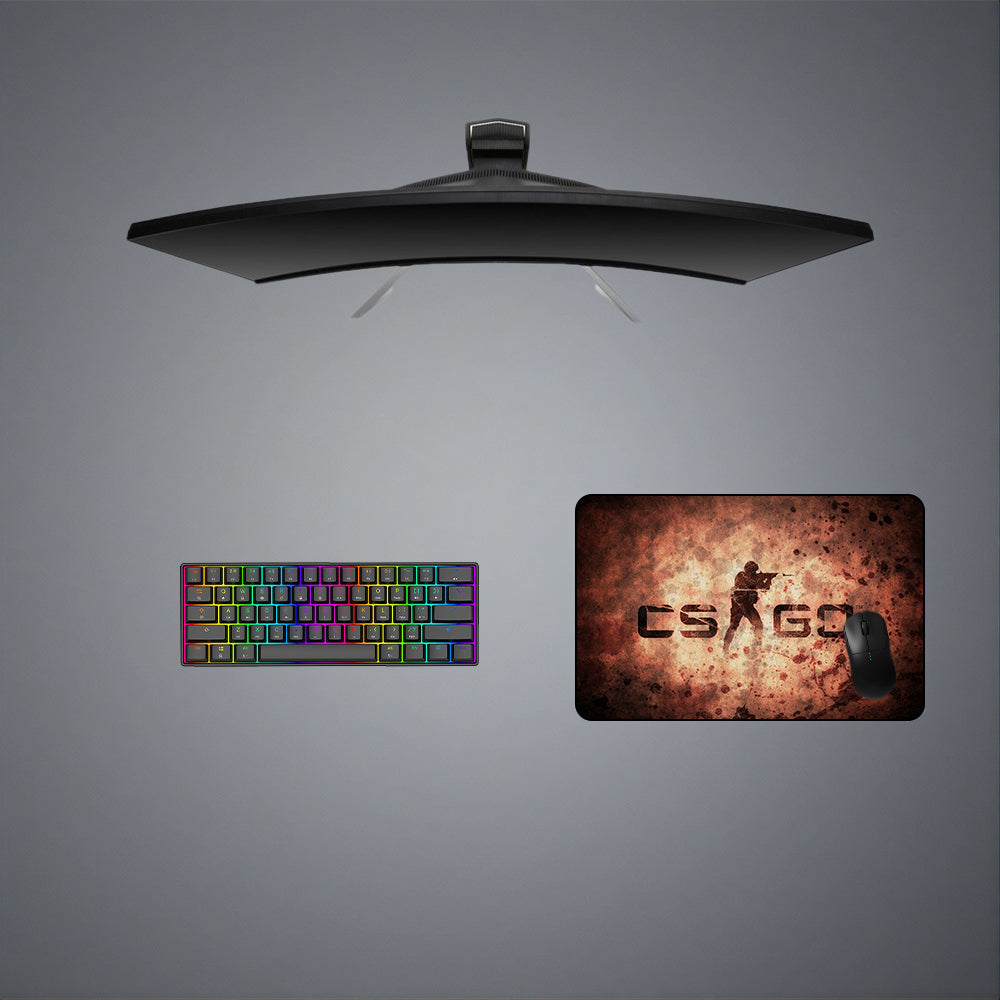 CSGO Logo Design Medium Size Gaming Mouse Pad, Computer Desk Mat