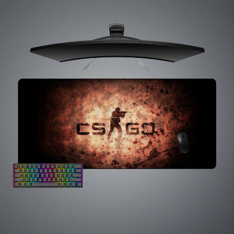 CSGO Logo Design XXL Size Gaming Mouse Pad, Computer Desk Mat