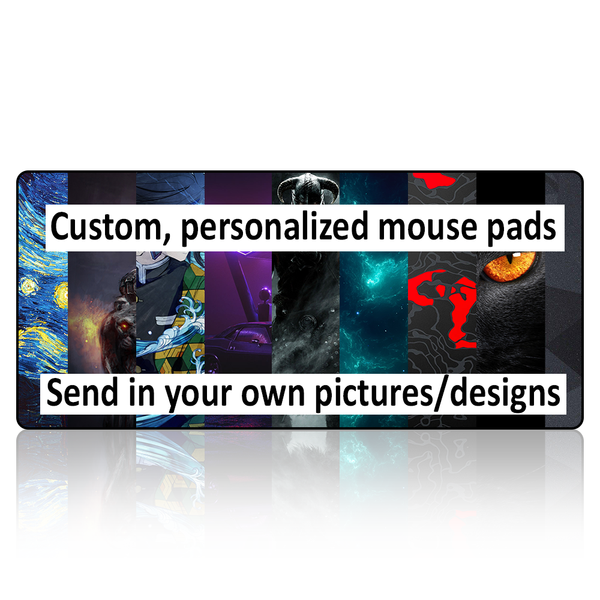 Custom, Personalized Design M-XXL Size Gaming Mouse Pad, Computer Desk Mat