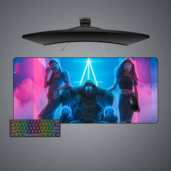 Cyberpunk Boss Design XXL Size Gaming Mouse Pad, Computer Desk Mat