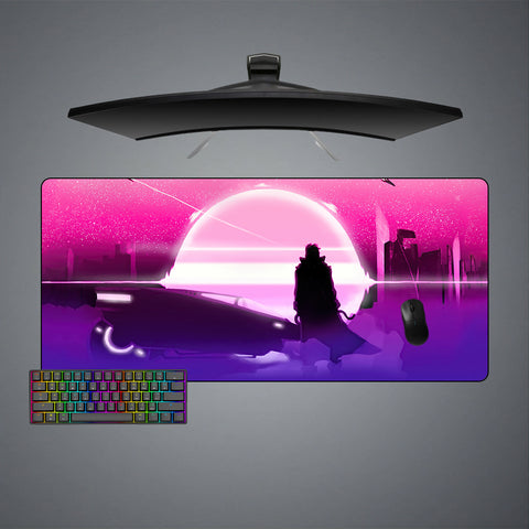 Cyberpunk Horizon Design XL Size Gamer Mouse Pad, Computer Desk Mat