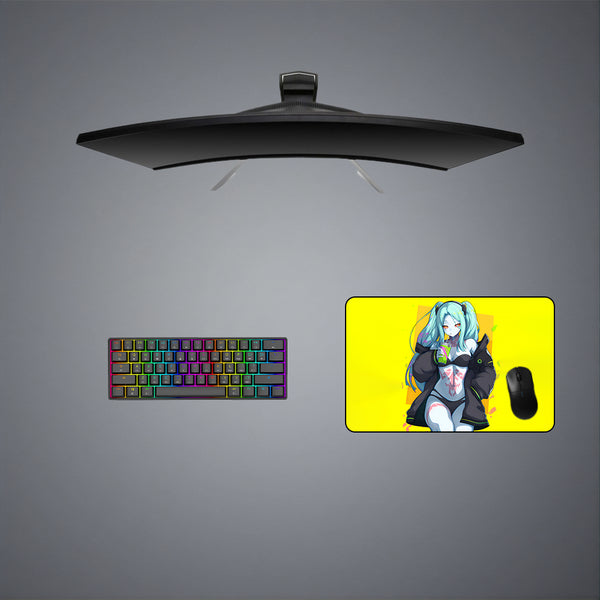 Cyberpunk Rebecca Design Medium Size Gaming Mouse Pad