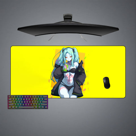 Cyberpunk Rebecca Design XXL Size Gaming Mouse Pad