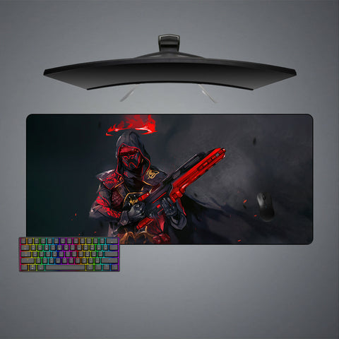 Cyberpunk Soldier Design XL Size Gaming Mouse Pad, Computer Desk Mat