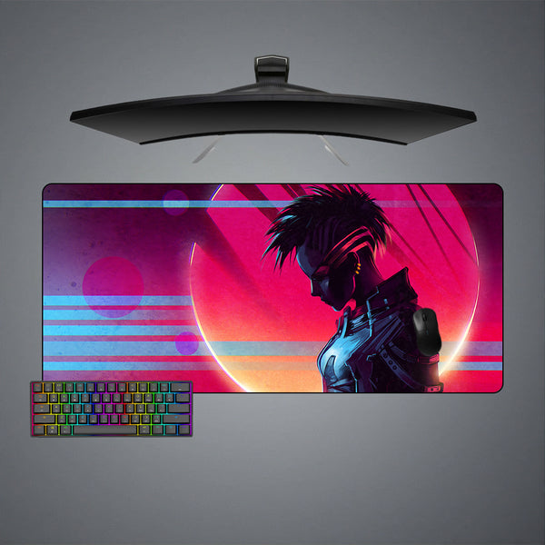 Cyberpunk Synthwave Design XXL Size Gaming Mousepad