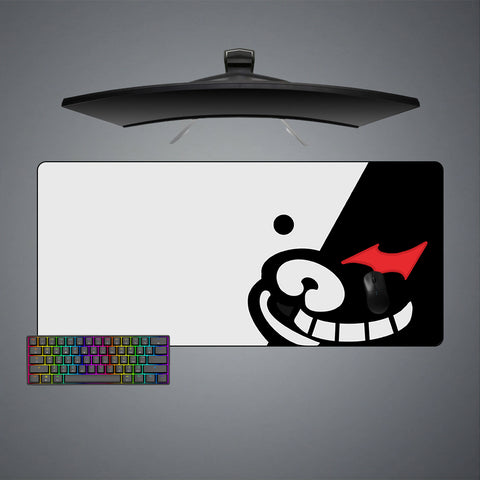 Monokuma Face Design XXL Size Gamer Mouse Pad, Computer Desk Mat