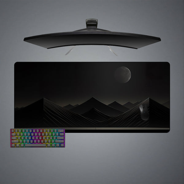 Dark Mountains Design XL Size Gaming Mouse Pad, Computer Desk Mat
