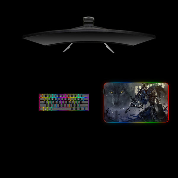 Artorias & Sif Design Medium Size RGB Light Gaming Mousepad