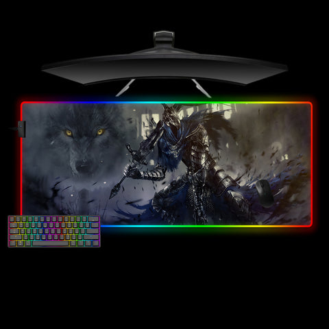 Artorias & Sif Design XL Size RGB Light Gaming Mousepad