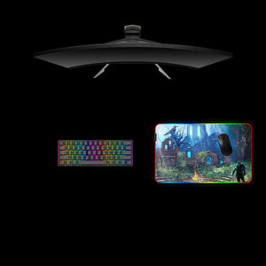 Firelink Shrine Design Medium Size RGB Lit Gamer Mouse Pad