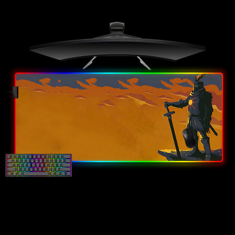 Dark Souls Solaire Design XXL Size Gamer RGB Lit Mousepad