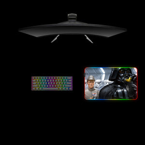 Darth Vader Asthma Funny Design Medium Size RGB Lights Gaming Mouse Pad