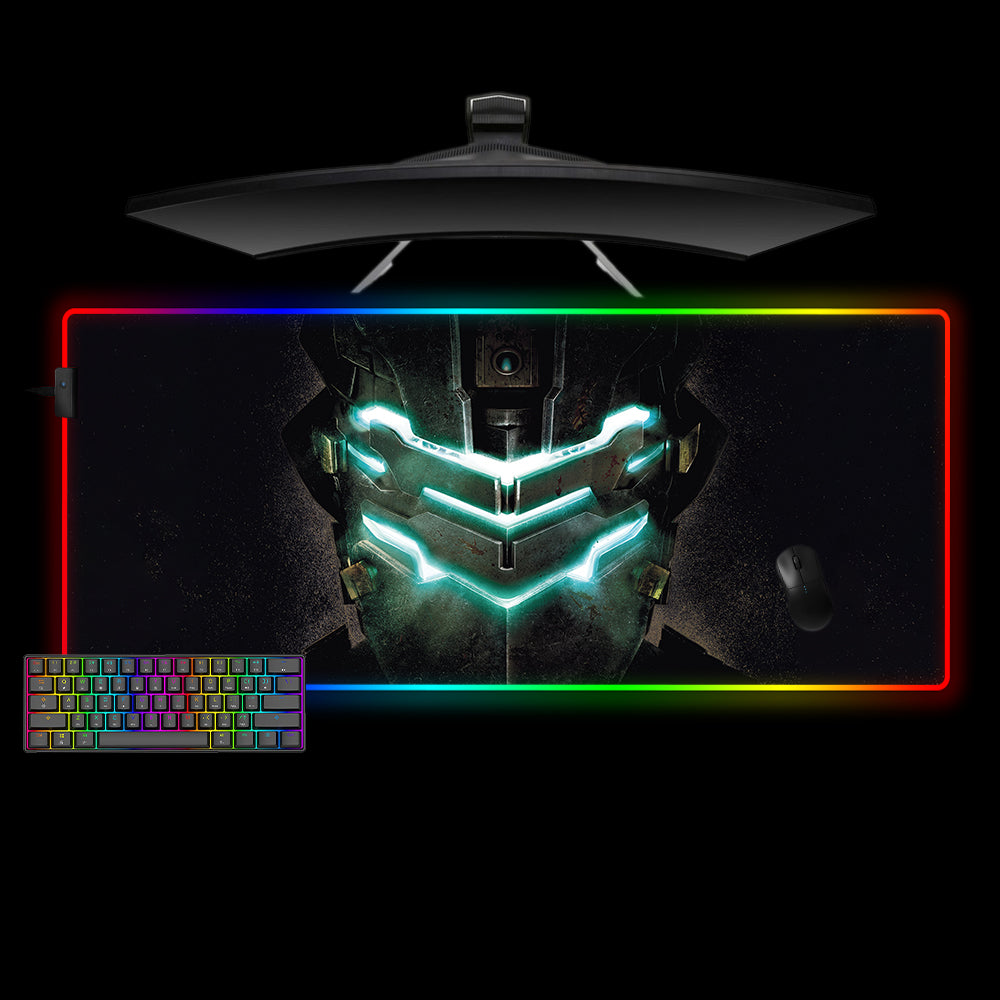 Dead Space Helmet Design XXL Size RGB Lit Gaming Mouse Pad