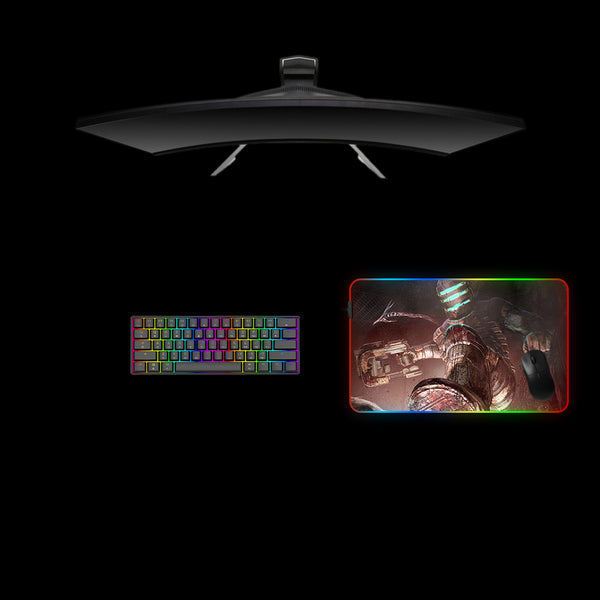 Dead Space Stomp Design Medium Size RGB Light Gaming Mousepad