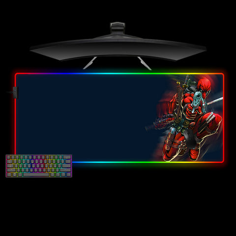 Deadpool Arsenal Design XXL Size RGB Light Gaming Mouse Pad