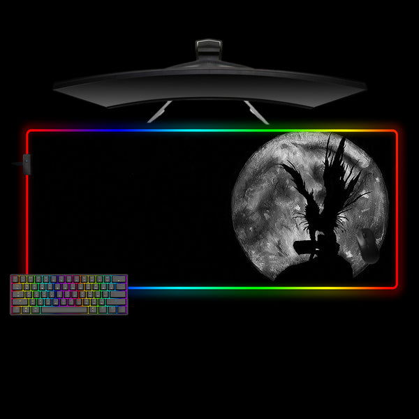 Death Note Ryuk Moon Design XXL Size RGB Lit Gamer Mouse Pad