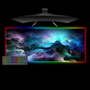 Deepspace Design XL Size RGB Backlit Gamer Mouse Pad, Computer Desk Mat