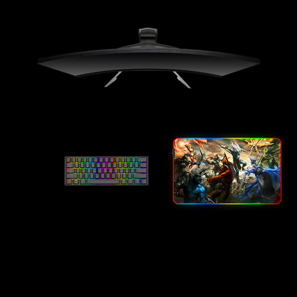 Defense of The Ancients Design Medium Size RGB Light Gamer Mousepad