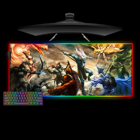 Defense of The Ancients Design XXL Size RGB Light Gamer Mousepad