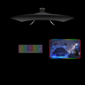 Delorean Design Medium Size RGB Light Gaming Mouse Pad