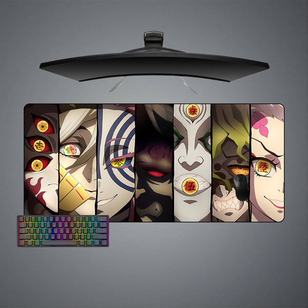 XL size gaming mousepad with Demon Slayer Demons printed design