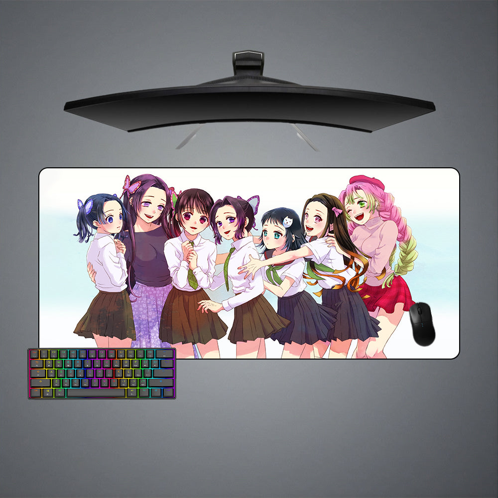 Demon Slayer Girls Design XXL Size Gaming Mouse Pad