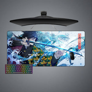 Demon Slayer Wave Design XL Size Gaming Mouse Pad, Computer Desk Mat