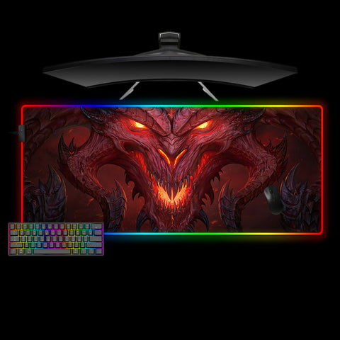 Diablo Design XXL Size RGB Illuminated Gamer Mouse Pad