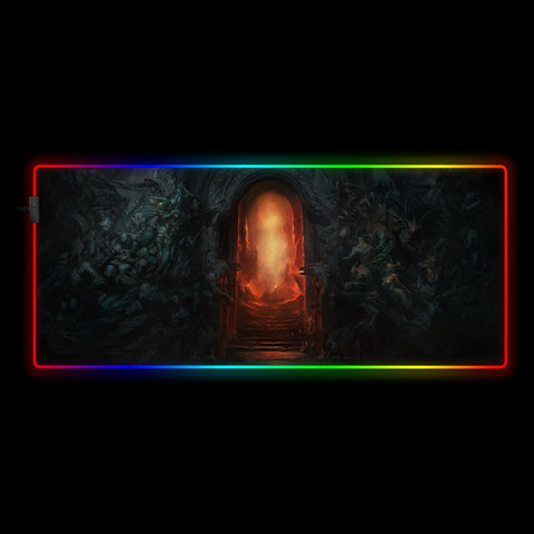 Diablo Hell Gate Design RGB Desk Pad