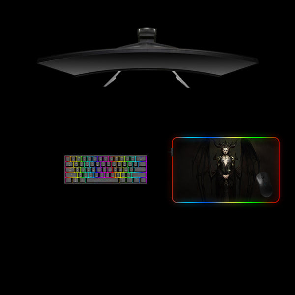 Diablo Lilith Design Medium Size RGB Lit Gaming Mouse Pad