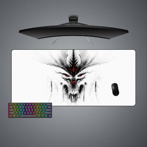 Diablo Negative Design XL Size Gamer Mouse Pad, Computer Desk Mat