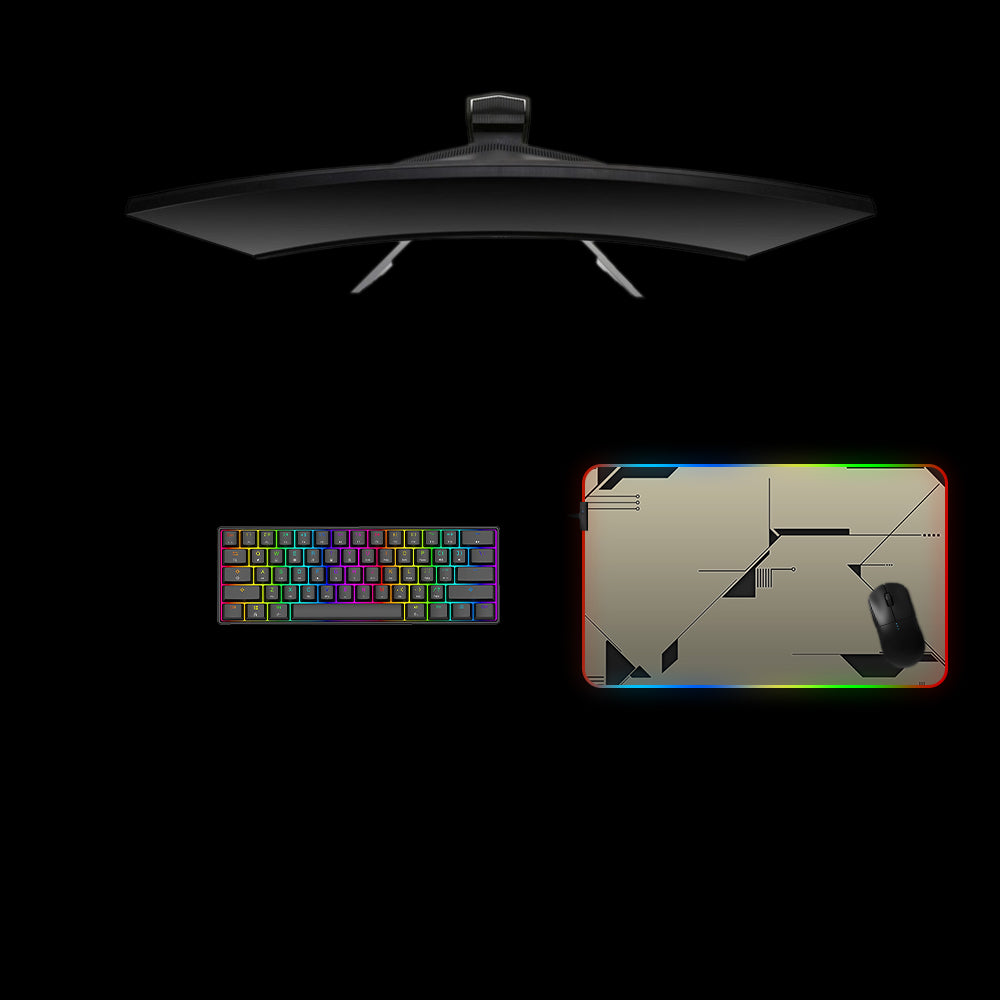 Digital Design Medium Size RGB Light Gaming Mouse Pad