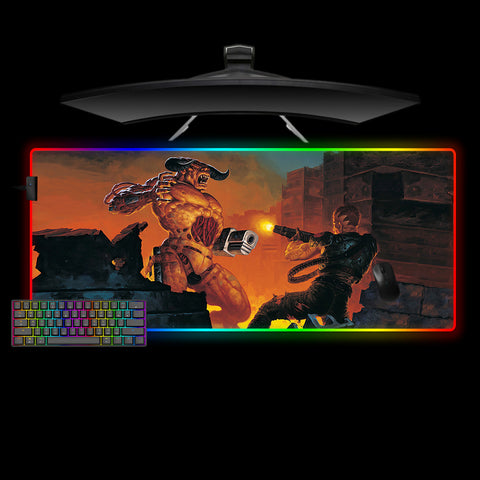 Doom Cyberdemon Design XL Size RGB Mousepad
