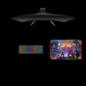 Doom Dark Lord Design Medium Size RGB Illuminated Gaming Mouse Pad