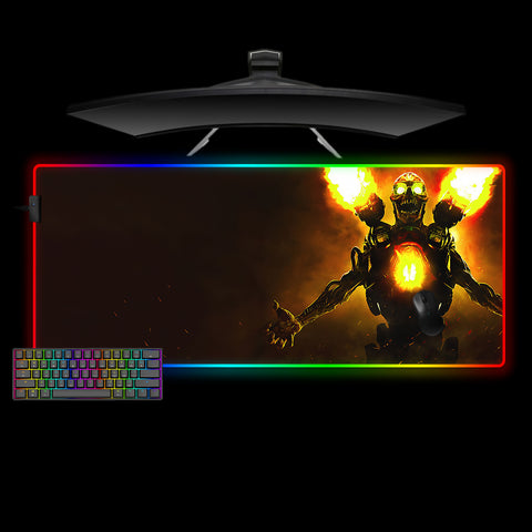 Doom Revenant Design XL Size RGB Lit Gaming Mouse Pad, Computer Desk Mat