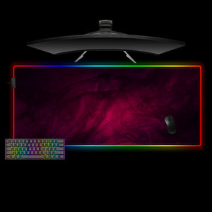 Doppler Red Design XXL Size RGB Lit Gamer Mouse Pad