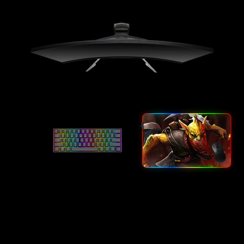 Dota 2 Bounty Hunter Design Medium Size RGB Light Gaming Mouse Pad