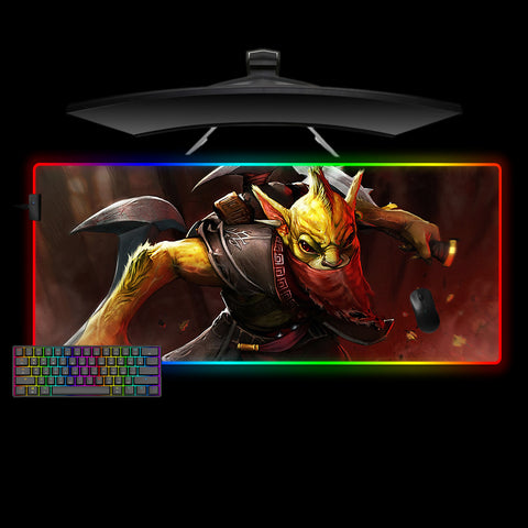Dota 2 Bounty Hunter Design XXL Size RGB Light Gaming Mouse Pad