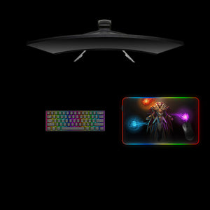 DOTA 2 Invoker Design Medium Size RGB Light Gamer Mouse Pad, Computer Desk Mat