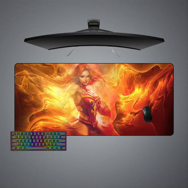 Dota 2 Lina Fire Design XXL Size Gaming Mouse Pad
